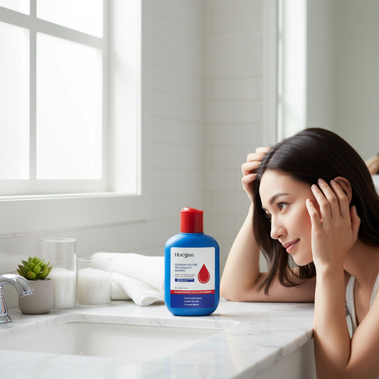 Solución de sulfuro de selenio para la caspa y el cabello esponjoso